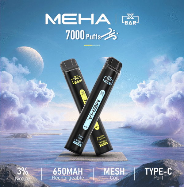 新品🔥MEHA魅嗨拋棄式7000口【XBAR小黑條】