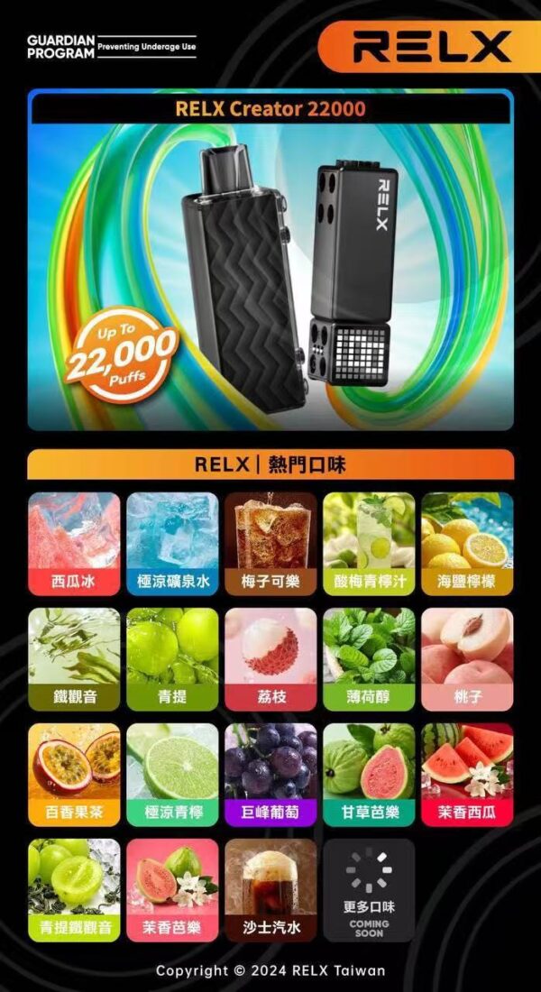 RELX悅刻 樂高積木22000口 12W~22W可調