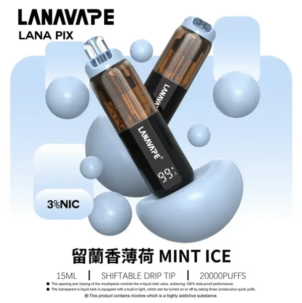 新品💖LANA PIX閃光彈拋棄式20000口 LED可視電量 850mAh續航 Mesh防漏穩定日用款